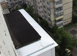 ремонт бетонных крыш балконов